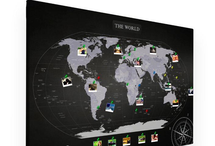 czarno biała mapa świata xxl do oznaczania